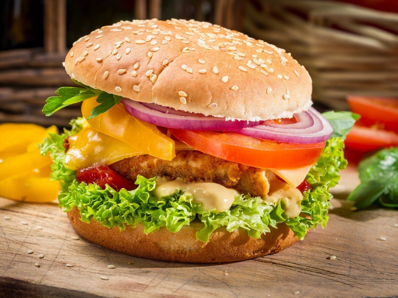 hamburguesa pollo
